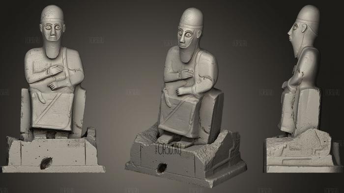 Statue of Idrimi stl model for CNC